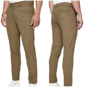 Lululemon Commission Pants Mens 36x29 Khaki Classic Fit Performance Golf Casual